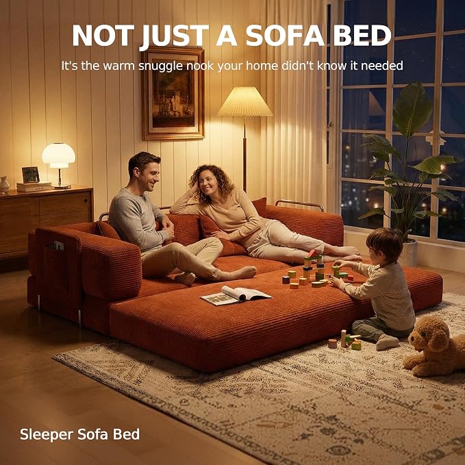 MoonSpeak 78.8''Sleeper Couch Bed - Image 9