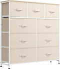 WLIVE 9 Drawer Dresser, Fabric Storage Tower by WLIVE
