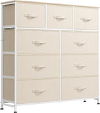 WLIVE 9 Drawer Dresser, Fabric Storage Tower by WLIVE