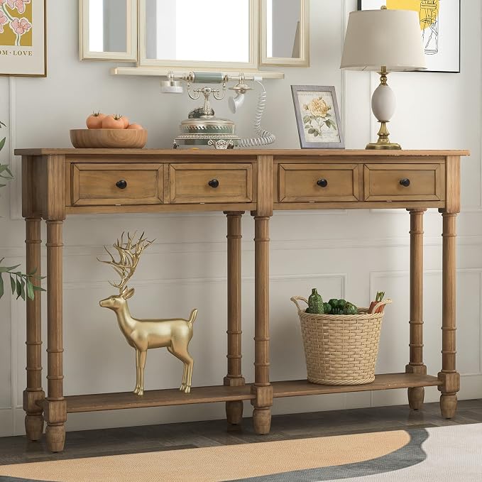 Merax Retro Console Table Sofa Table by Merax