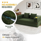 COMAX Futon Sofa Bed, 4‑in‑1 Convertible Sofa Bed, Folding Boneless Couches - Image 8