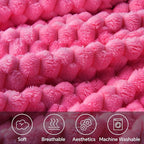 BEDELITE Hot Pink Throw Blanket - Image 3