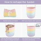 XUANGUO Rope Laundry Basket Hamper - Image 7