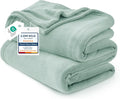 Bedsure GentleSoft Fleece Throw XL Blanket Sage Green by Unknown