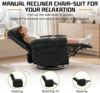 Korser Recliner Chair, Swivel Rocker Recliner Chair - Image 4