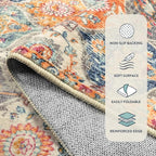 Lahome Moroccan Trellis Washable Rug, 2x3 Kitchen Rugs - Image 2