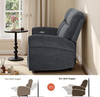 MCombo 64.6" Wall Hugger Power Loveseat Recliner Sofa - Image 5