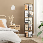 SUNMORY 5 Tier Rotating Bookshelf Tower, Revolving 360 ° Spinning Bookcase - Image 7