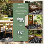Lahome Semi Circle Easy Jute Kitchen Runner Rug, 2x6 Non Slip Runner Rug | - Image 3