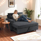 3 in 1 Convertible Sofa Bed，52.8" Pull Out Couch - Image 3