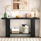 FOLUBAN Black Entryway Table - Image 4