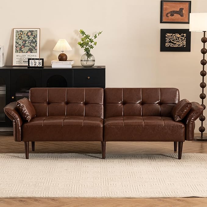 HALLYBEE Futon Sofa Bed, Sleeper Sofa, Small Couch - Image 3