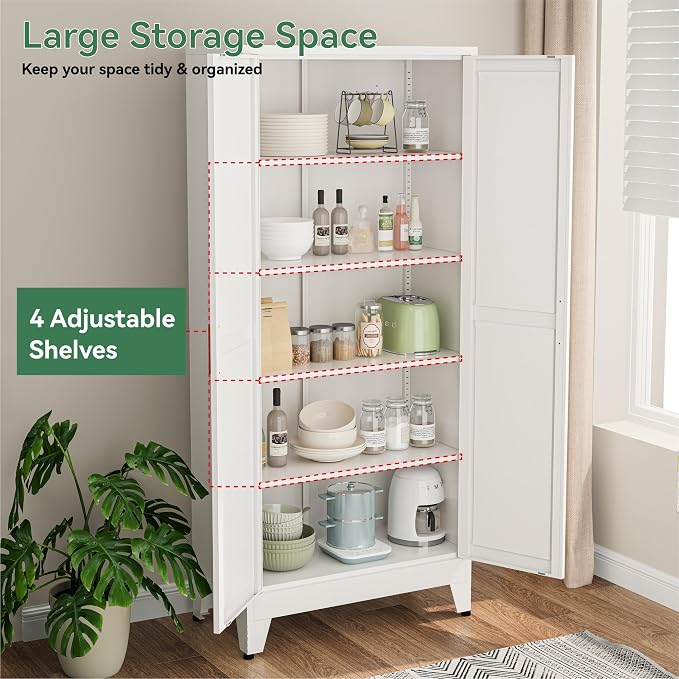 71" Tall Pantry Storage Cabinets - Image 6