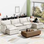 LEVELEVE 147" U-Shape Modular Sofa by Enjoyyourlife