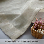 102 Inch Linen Blend Curtains for Living Room Dinning 2 Panels Back Tab Pocket - Image 7