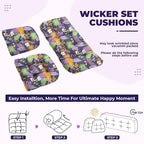 DANGHOOGY Wicker Chair Cushions, Waterproof Outdoor Loveseat Cushions - Image 6