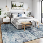 8x10 Area Rug for Living Room, Abstract Washable Non-Slip Large Rugs, Dining - Image 2