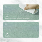 BALCONY & FALCON Placemats Set of 6 Faux Linen Cloth Place Mats Washable - Image 3