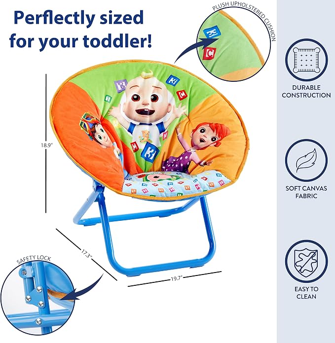 Idea Nuova Cocomelon Saucer Chair - Image 3