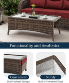 HILLGA Luxury High Back Patio Furniture Set - Image 6