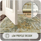 Green Rug Runners for Hallways Kitchen Non Slip Washable 2x6 Entryway Runner - Image 6