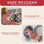 SERISSA 3x4 Washable Non Slip Boho Area Rug - Image 4