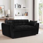 65 Inch Convertible Sleeper Sofa, 3-in-1 Sleeper Loveseat - Image 7