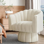 Dewhut Swivel Accent Chair, 360° Swivel Barrel Chair - Image 6
