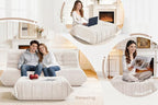 Bean Bag Pouf Ottoman, Foot Stool, Foot Rest - Image 4