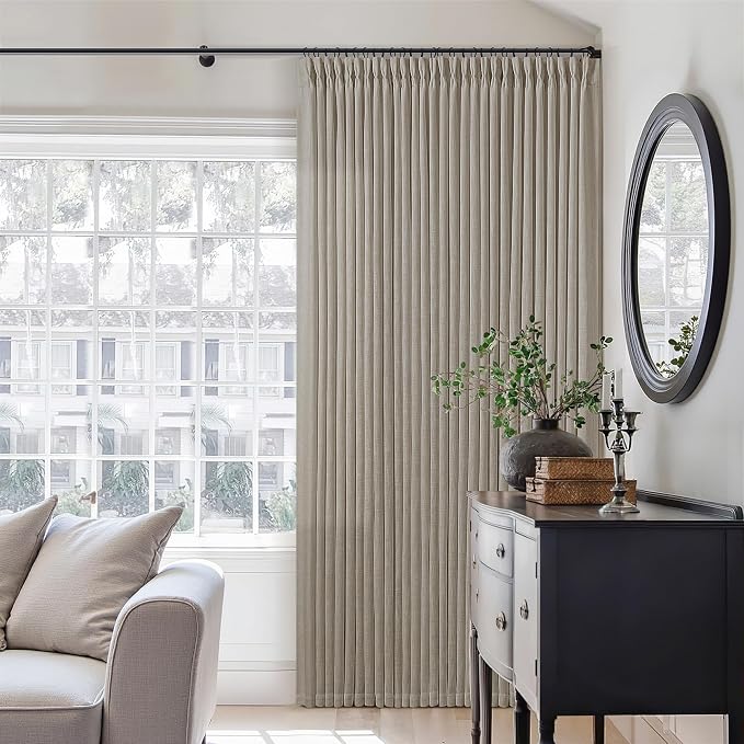 Pinch Pleated Linen 94 Inch Curtains - Image 7