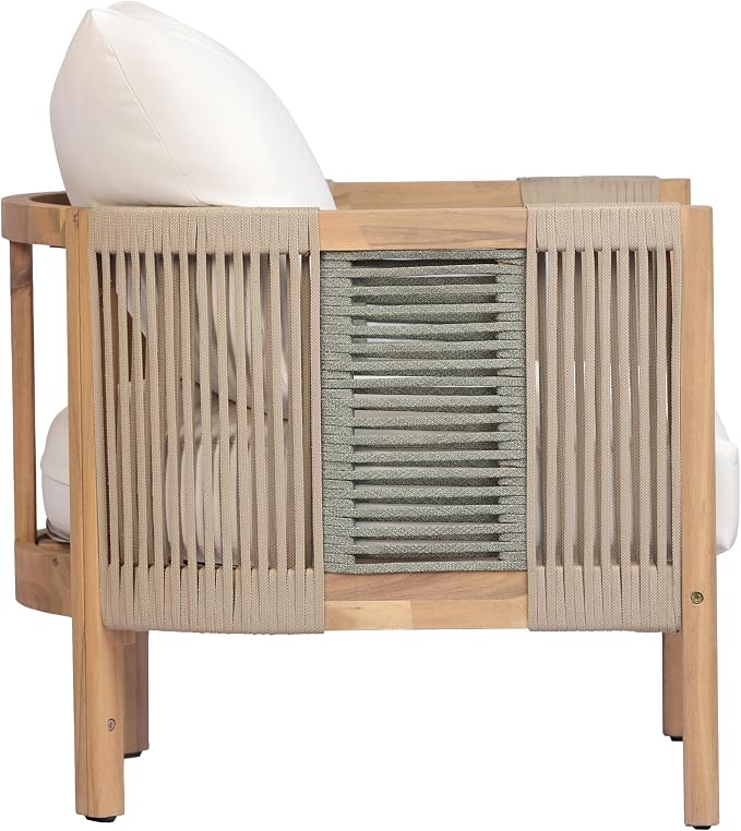 Christopher Knight Home 4-Piece Acacia Wood Patio Furniture Set - Image 14