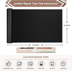 KING MOUNTAIN Leather Repair Patch, 12 x 60 Inches self Adhesive Leather Repair - Image 4