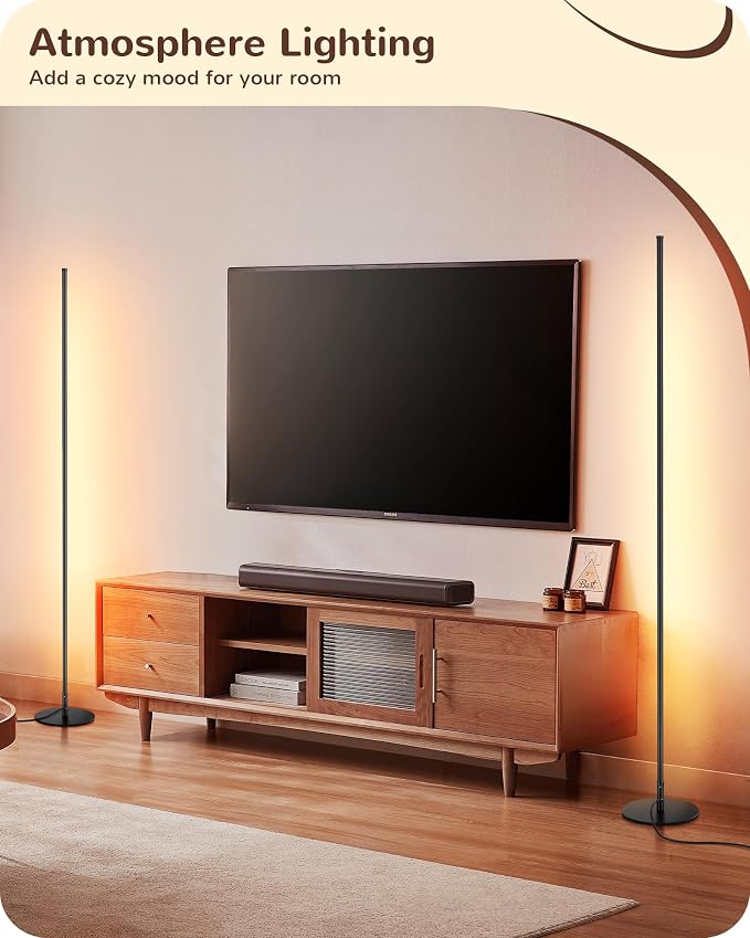 EDISHINE Floor Lamps for Living Room, Remote Control & Foot Switch Corner Floor - Image 5
