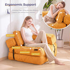 MAXYOYO Folding Sofa Bed, L-Shaped Convertible Sofa Bed Foldable Sleeper - Image 5