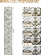 Hallway Runner Rug 2x12 Extra Long Washable Runner, Non Slip Runner - Image 2