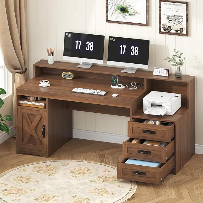 TVU Farmhouse Computer Desk by TVU
