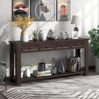 LKTART 63" Solid Wood Console Table Sofa Table - Image 2