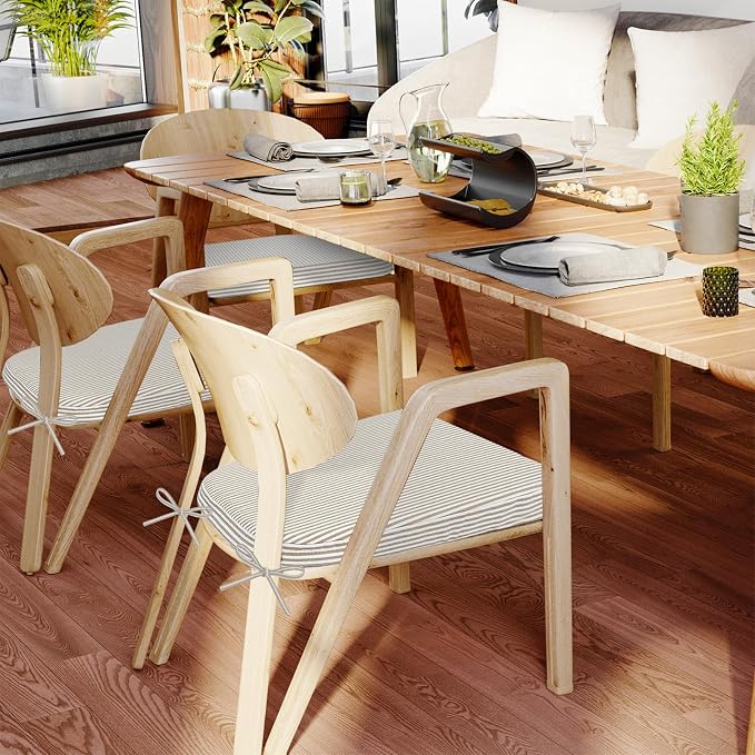 AAAAAcessories D-Shaped Chair Cushions, Machine-Washable Cover, Natural Sand - Image 6