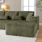 110" Cloud Sectional Couch, Modular Sectional Sofa - Image 3