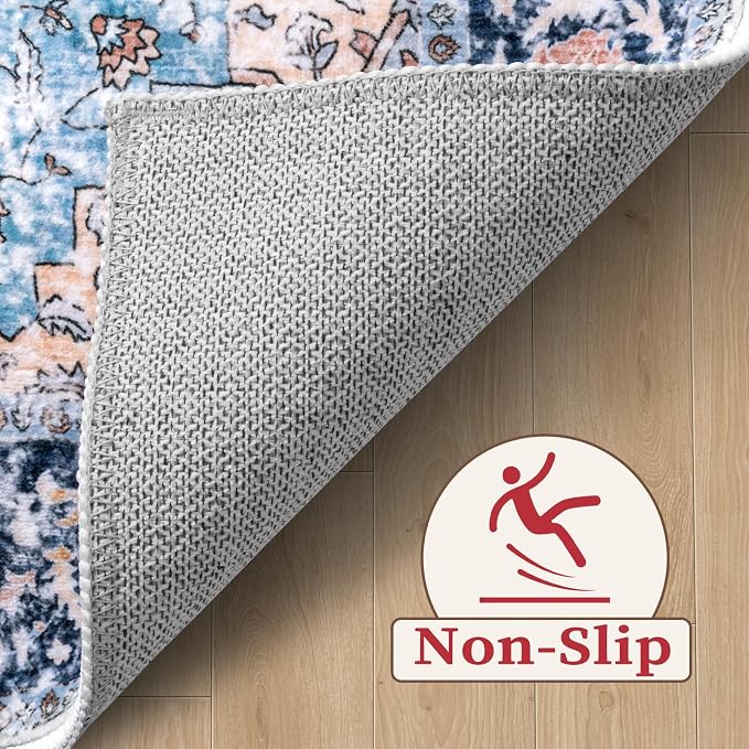 SERISSA 9x12 Washable Non Slip Boho Area Rug - Image 4