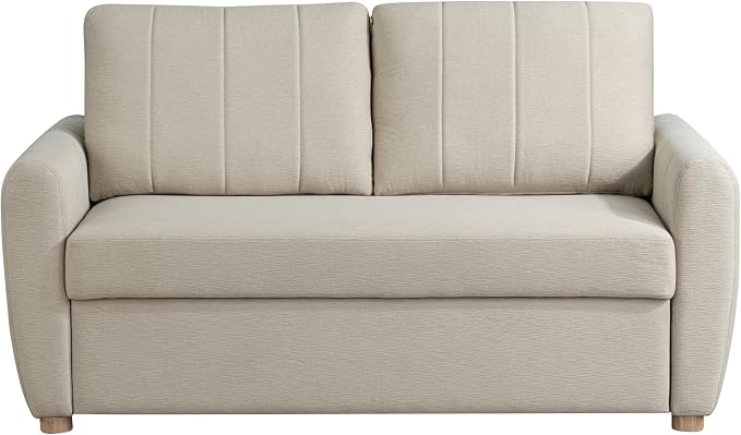 Serta Galway 66.5" Convertible Sleeper Loveseat, Full Size, Dreamcoil Comfort - Image 2