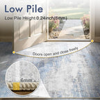 2x6 Ft Washable Runner Rug, Non-Slip Low Pile Hallway Kitchen Area Rug - Image 7
