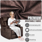 LEVELEVE Retro Rocking Recliner Chair, Massage Rocker Recliner Chair - Image 5