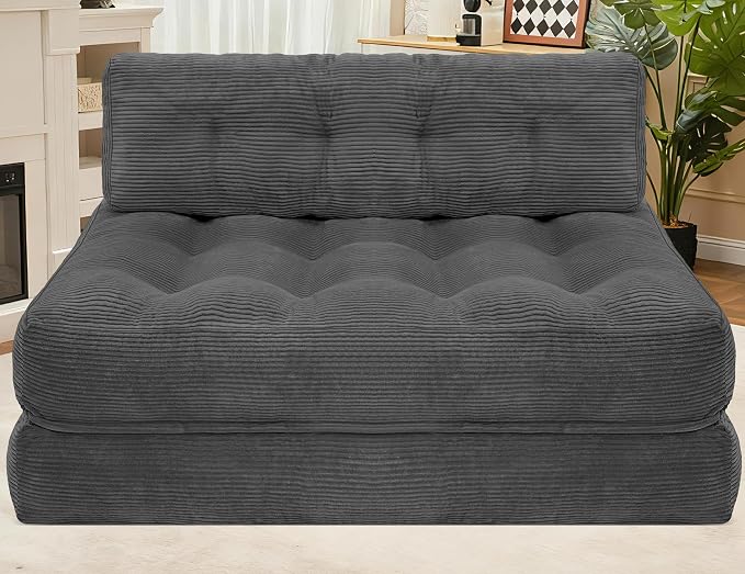 HABUTWAY Folding Sofa Bed, Foldable Floor Sofa Lounge w/Dual-Pillow & Handle by HABUTWAYMakeYourLifeComfortable