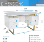 Techni Mobili Storage Drawers and Cabinet 51.25” W-Modern Office Large Floating - Image 3
