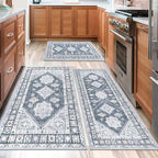 HEBE Boho Kitchen Rugs Set of 3, Non Slip Washable Kitchen Mats - Image 7