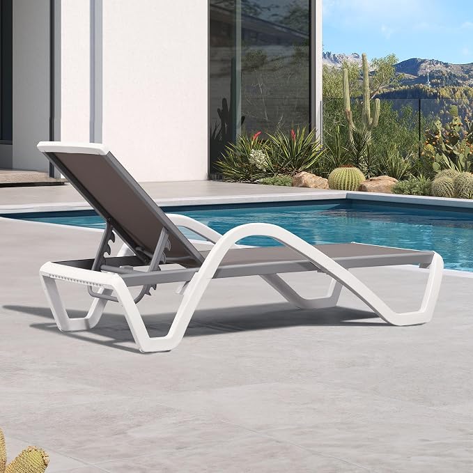 PURPLE LEAF Patio Chaise Lounge Chair - Image 3