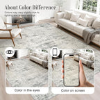 3x10 Washable Runner Rug：Modern Abstract Kitchen Soft Carpet Gray | - Image 4