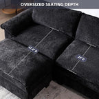 mestyl Modular Sectional Sofa Comfy Cloud Couch, U Shaped 3 Deep Seat Sofa Couch - Image 6