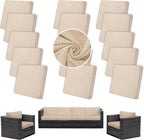 Outdoor Cushion Covers Set, Replacement by SUKAIKEQA
